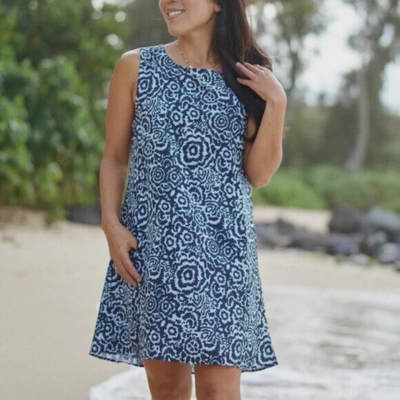 Rip Skirt Short Sun Dress XXL NEW Night Blooms Black Gray Floral Print Hawaiian - Picture 1 of 5